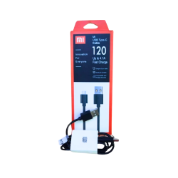 Cable USB tipo C, 4.1 Amper, engomado, flexibilidad y alta resistencia. Marca Xiaomi.
