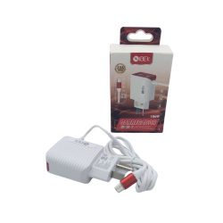 Cargador para celulares a pared, V8, 3.8A, cable 1 metro de largo. Marca IBEK.