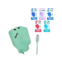 Cargador para celulares V8, de 4.2 Amper, marca Dinax.