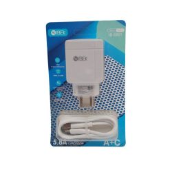 Cargador tipo C, USB, carga rápida. 5.8 A. Con cable tipo C.