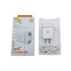 Cargador para celulares, cabezal tipo C. Potencia 3.1 amper. Marca MG. Carga rapida.