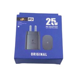 Cargador para celulares tipo C, marca Samsung de 25W.