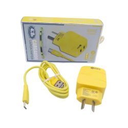 Cargador para celulares, cabezal tipo C. Carga rápida. 4.8 amper. Doble USB. Marca Ibek.
