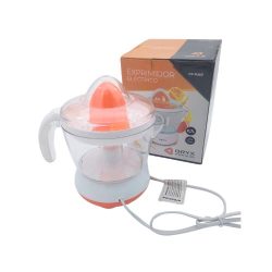 Exprimidor Eléctrico Orix, Plástico. Color blanco y naranja.