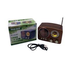 Parlantes con Bluetooth. Diseño Estilo retro y Radio AM y FM.