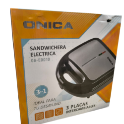 Sandwichera antiadherente 3 en 1