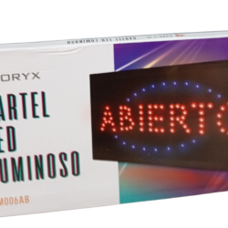 CARTEL LUMINOSO “ABIERTO”